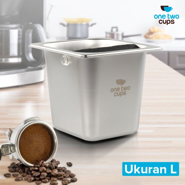 One Two Cups Wadah Ampas Kopi Espresso Knock Box Container - FENLXL- L