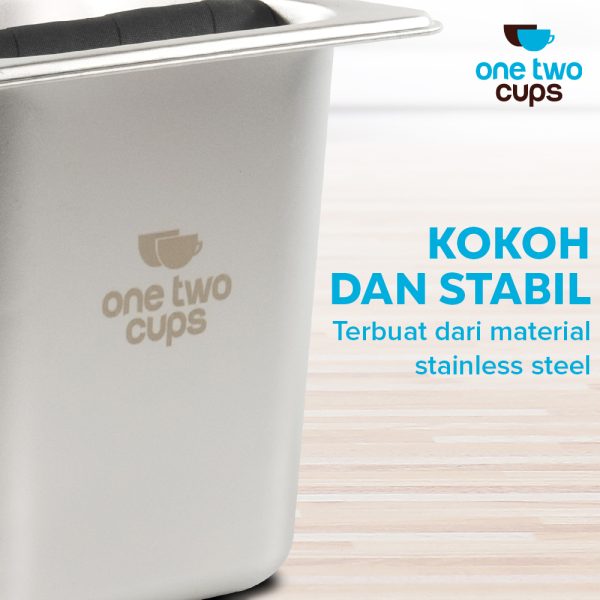 One Two Cups Wadah Ampas Kopi Espresso Knock Box Container - FENLXL- L