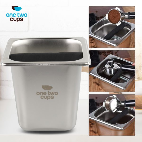 One Two Cups Wadah Ampas Kopi Espresso Knock Box Container - FENLXL- L
