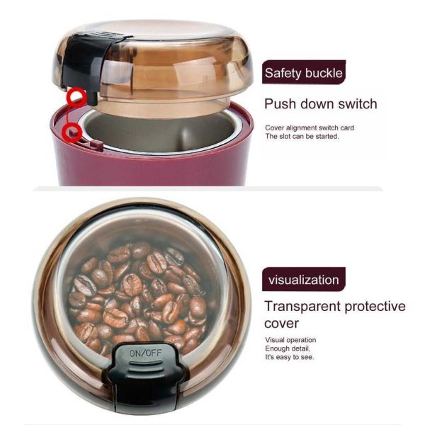 One Two Cups Penggiling Biji Kopi Elektrik Coffee Grinder 150W - M150A