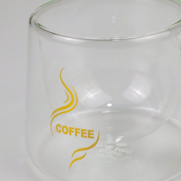 One Two Cups Cangkir Kopi Anti Panas Double-Wall Glass Dome 170ml