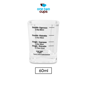 One Two Cups Gelas Kopi Espresso Glass Coffee Mug Cup 60ml - MD20