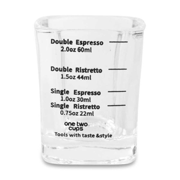 One Two Cups Gelas Kopi Espresso Glass Coffee Mug Cup 60ml - MD20