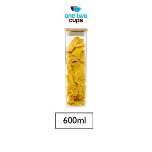 One Two Cups Toples Kaca Penyimpanan Makanan Glass Storage Jar