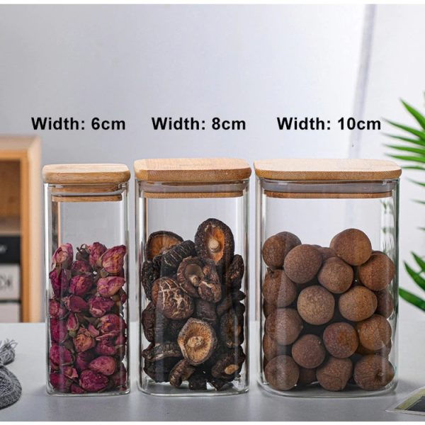 One Two Cups Toples Kaca Penyimpanan Makanan Glass Storage Jar