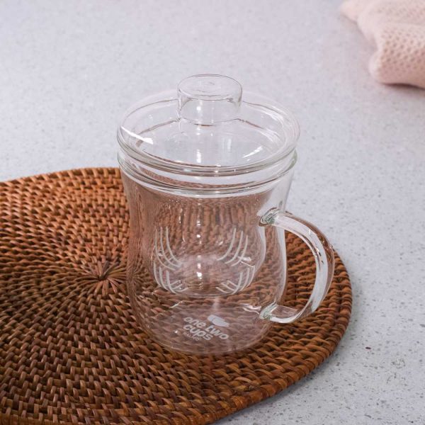 One Two Cups Gelas Cangkir Kopi Teh 300ml with Infuser Filter - RAL300
