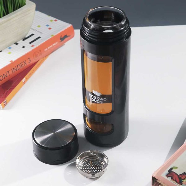 One Two Cups Botol Minum Portable Tumbler Tea Infuser Cups 400ml VN100