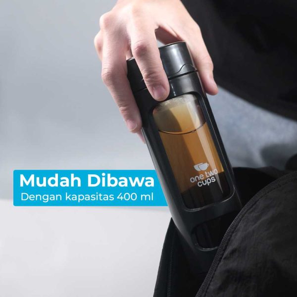 One Two Cups Botol Minum Portable Tumbler Tea Infuser Cups 400ml VN100