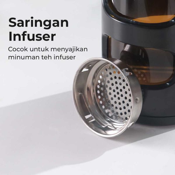 One Two Cups Botol Minum Portable Tumbler Tea Infuser Cups 400ml VN100