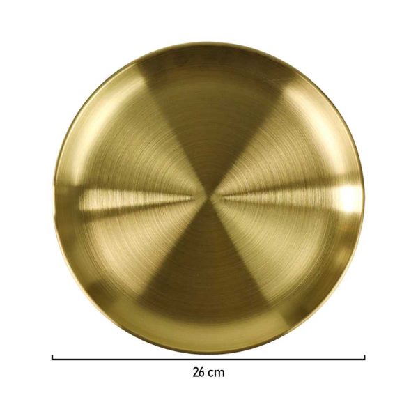 ginee_20241213183402632_8330260812.jpg One Two Cups Piring Makan European Style Stainless Steel 26cm