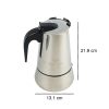 One Two Cups Espresso Coffee Maker Moka Pot Teko Stovetop Filter 450ml