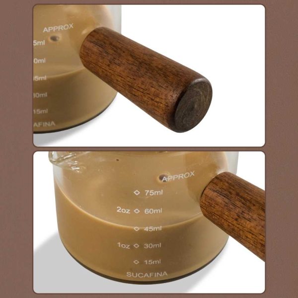 One Two Cups Gelas Takar Espresso Measuring Cup Double Mouth - S08