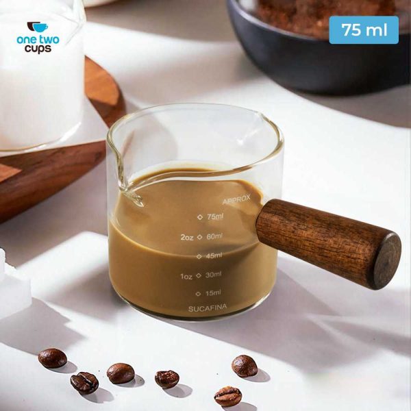One Two Cups Gelas Takar Espresso Measuring Cup Double Mouth - S08