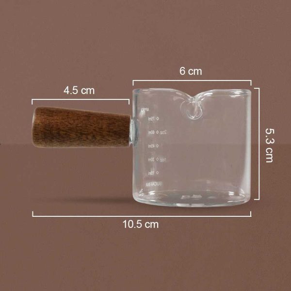 One Two Cups Gelas Takar Espresso Measuring Cup Double Mouth - S08