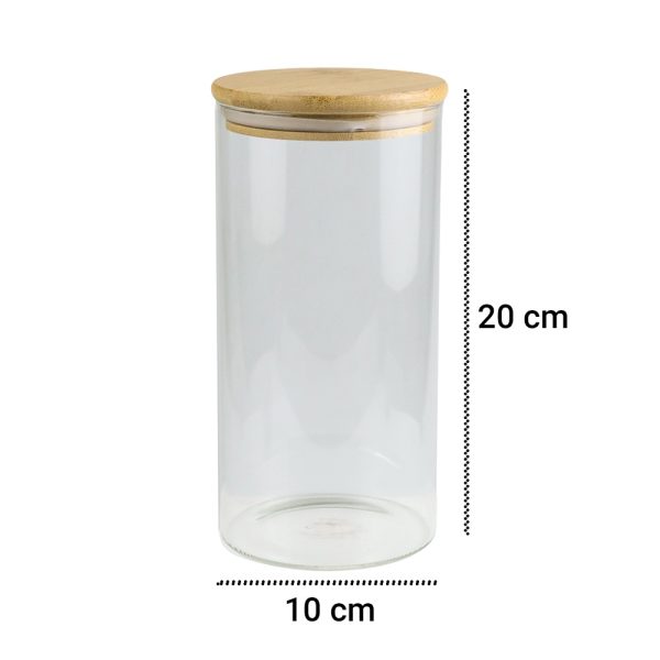 One Two Cups Toples Kaca Penyimpanan Makanan Glass Jar 1250ml