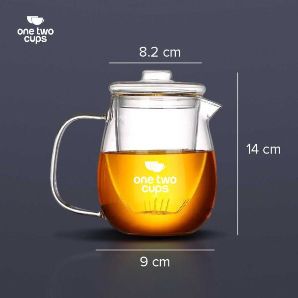 One Two Cups Teko Pitcher Teh Chinese Teapot with Saringan Infuser - K77