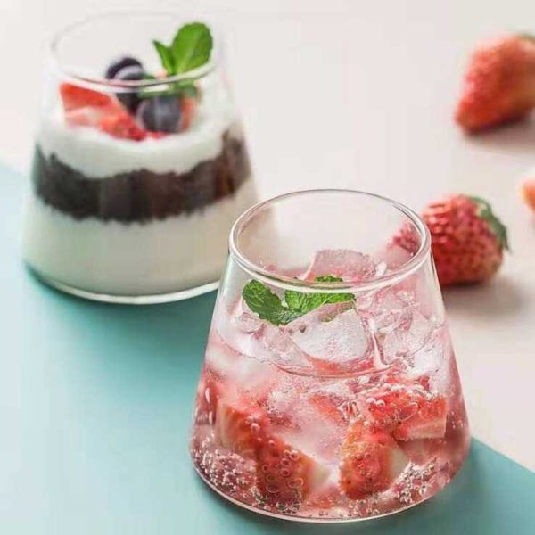 One Two Cups Gelas Minuman Unik Borosilicate Glass 360 ml - KT010