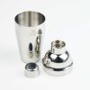 One Two Cups Cocktail Shaker Bartender Boston Style Stainless JJ60048