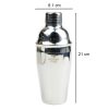 One Two Cups Cocktail Shaker Bartender Boston Style Stainless JJ60048