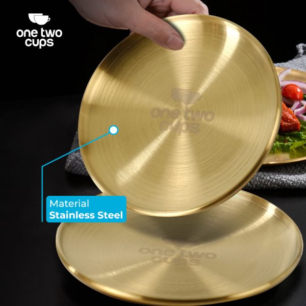 ginee_20241213184746299_7961914326.jpg One Two Cups Piring Makan European Style Stainless Steel 14cm