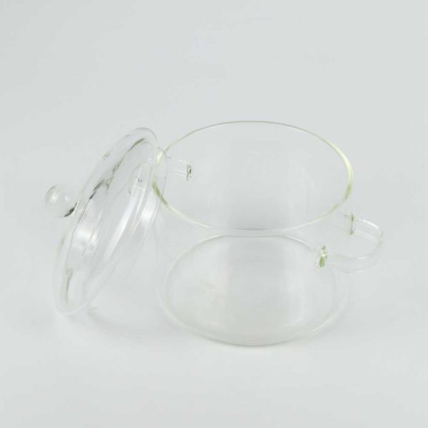 One Two Cups Pot Panci Masak Stewing Soup Pot Glass 15,5cm