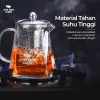 One Two Cups Teko Pitcher Teh Chinese Teapot Maker Borosilicate Glass 950ml - TP-761