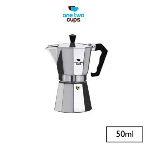 One Two Cups Espresso Coffee Maker Moka Pot Teko Filter 50ml - JF112