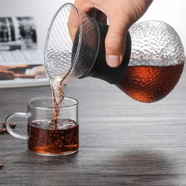 One Two Cups Coffee Maker Pot V60 Drip Kettle with Filter 400ml