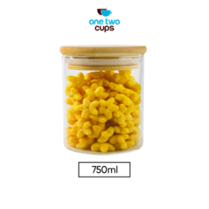 One Two Cups Toples Kaca Penyimpanan Makanan Glass Jar 750ml