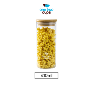 One Two Cups Toples Kaca Penyimpanan Makanan Glass Jar - GH1270 410 ML