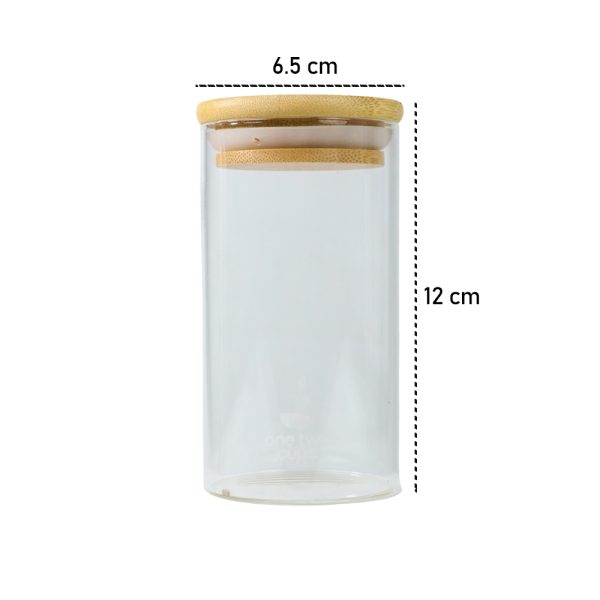 One Two Cups Toples Penyimpanan Makanan Glass Storage Jar - GH1270 350 ML