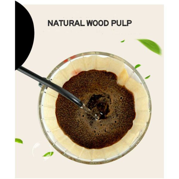 Kertas Filter Kopi One Two Cups Espresso V60 Coffee 1-2 Serving 100PCS - Coklat