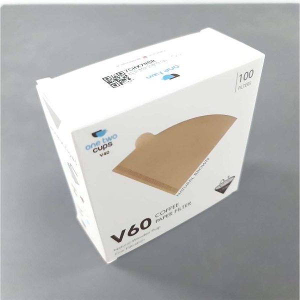 Kertas Filter Kopi One Two Cups Espresso V60 Coffee 1-2 Serving 100PCS - Coklat