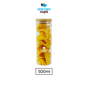 One Two Cups Toples Penyimpanan Makanan Glass Storage Jar 550ml