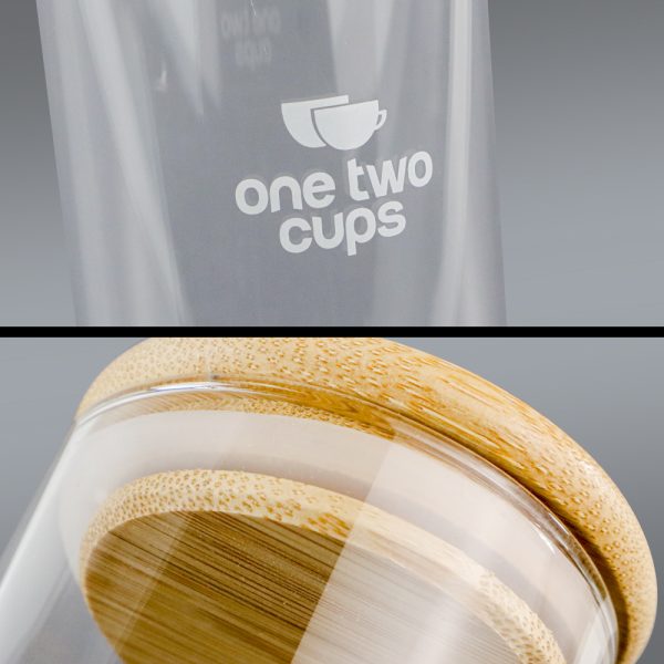One Two Cups Toples Penyimpanan Makanan Glass Storage Jar 550ml