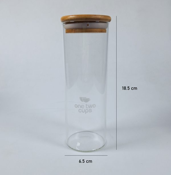 One Two Cups Toples Penyimpanan Makanan Glass Storage Jar 550ml