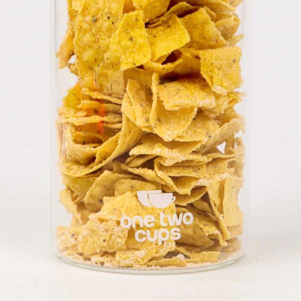 One Two Cups Toples Kaca Penyimpanan Makanan Glass Storage Jar - E1 - 1200 ML