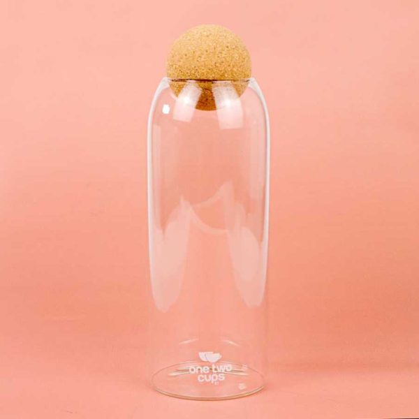 One Two Cups Toples Kaca Penyimpanan Makanan Glass Storage Jar - E1 - 1200 ML