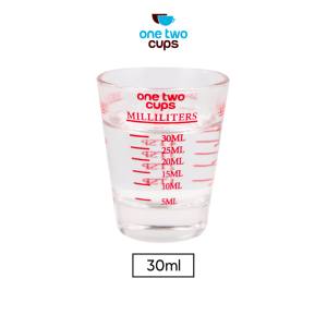 One Two Cups Gelas Takar Kopi Expresso Shot Glass Coffee 30ml - MD19