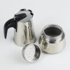 One Two Cups Espresso Coffee Maker Moka Pot Teko Stovetop Filter 300ml