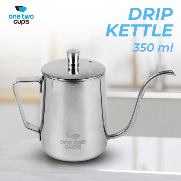 One Two Cups Teko Pitcher Kopi Teh Teapot Drip Kettle Cup 350ml