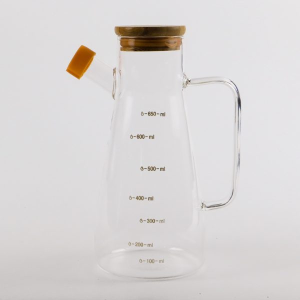 One Two Cups Botol Minyak Kaca Glass Oil Bottle Fat Shape 650ml