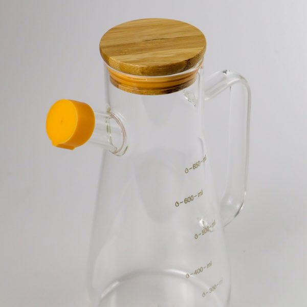 One Two Cups Botol Minyak Kaca Glass Oil Bottle Fat Shape 650ml