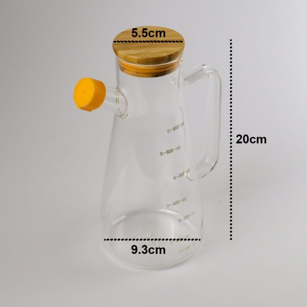 One Two Cups Botol Minyak Kaca Glass Oil Bottle Fat Shape 650ml