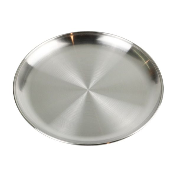 One Two Cups Piring Makan European Style Stainless Steel 26cm