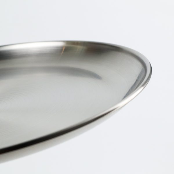 One Two Cups Piring Makan European Style Stainless Steel 26cm