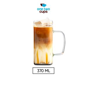 One Two Cups Gelas Cangkir Kopi Glass Coffee Mug 370 ml - CL001