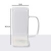 One Two Cups Gelas Cangkir Kopi Glass Coffee Mug 370 ml - CL001