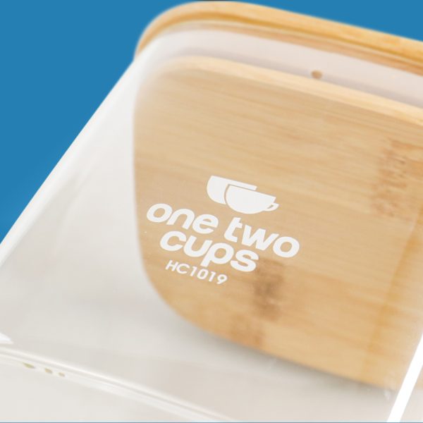 One Two Cups Toples Kaca Penyimpanan Makanan Glass Storage Jar