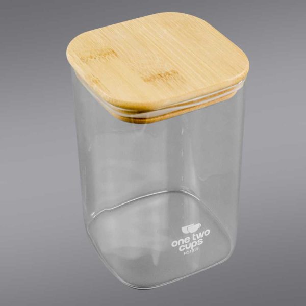 One Two Cups Toples Kaca Penyimpanan Makanan Glass Storage Jar